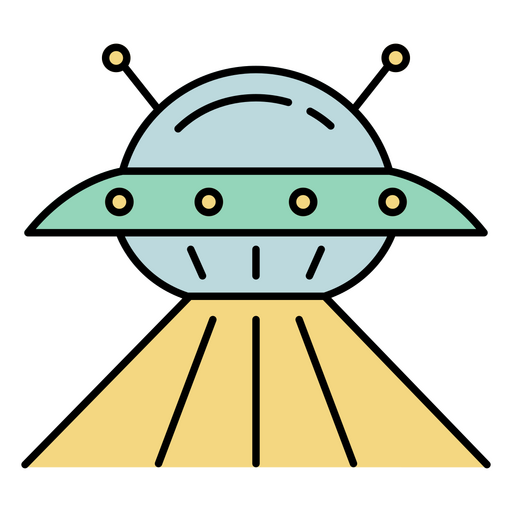 Design PNG E SVG De Alien Em Personagem Ufo Para Camisetas