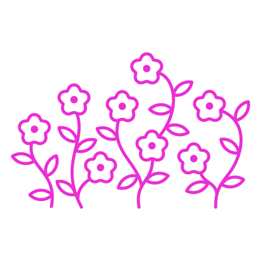 Ein Strauß rosa Blumen PNG-Design