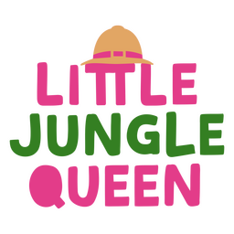 Cita de la pequeña reina de la jungla Diseño PNG