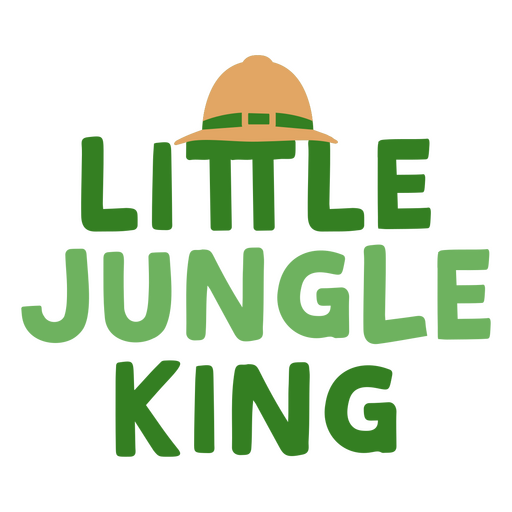 Little jungle king quote PNG Design