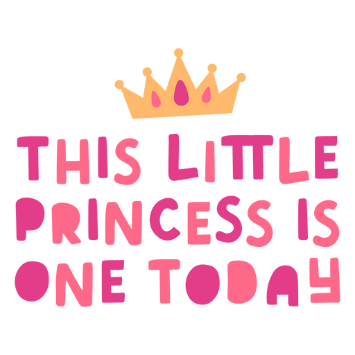 Cita de princesa de cumpleaños Diseño PNG