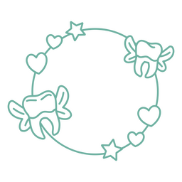 Geflügeltes Backenzahn-Symbol PNG-Design