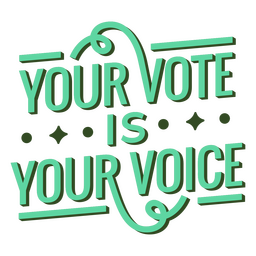 Voting Social Matter Quote PNG & SVG Design For T-Shirts