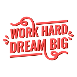 Citação inspiradora do trabalho duro Desenho PNG