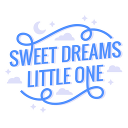 Sweet dreams kid quote PNG Design
