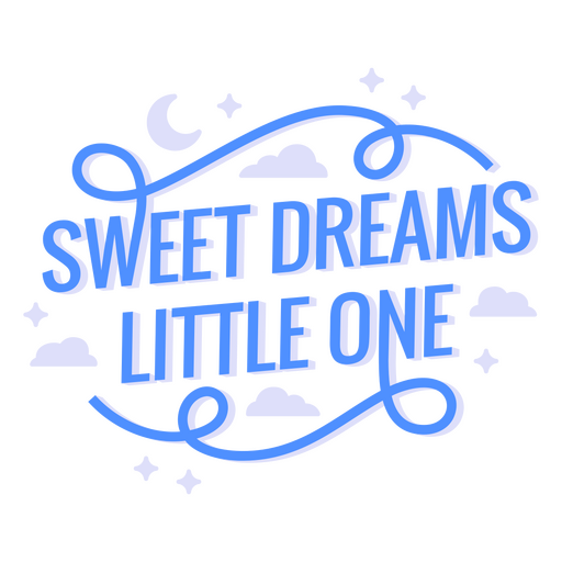Sweet dreams kid quote PNG Design