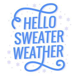Pullover-Wettersaison-Zitat PNG-Design