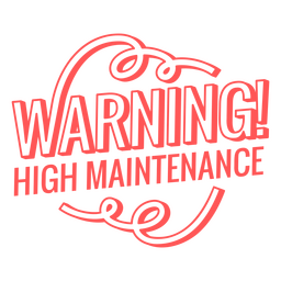 Aviso de curso de cotação de alta manutenção Desenho PNG