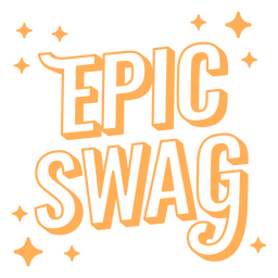 Epischer Swag-Zitatstrich PNG-Design