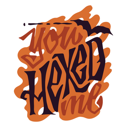 Hexed Halloween quote PNG Design