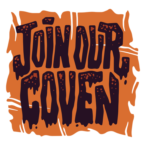 Coven witch Halloween quote PNG Design