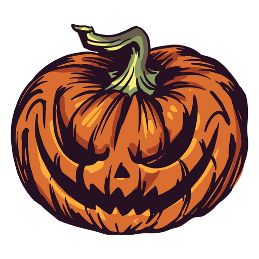 Spooky pumpkin monster character