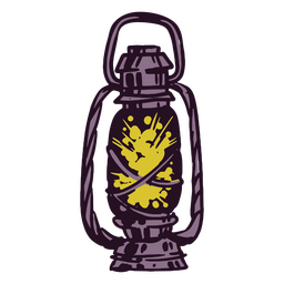 Primitive Dochtlampe PNG-Design