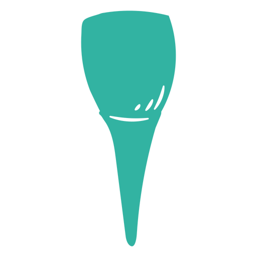 Vista panorâmica de um dente com sua raiz Desenho PNG