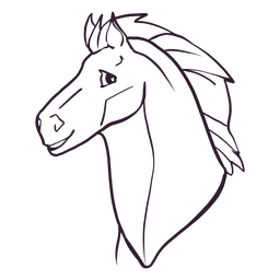Pferdehengst streichelt Tier PNG-Design