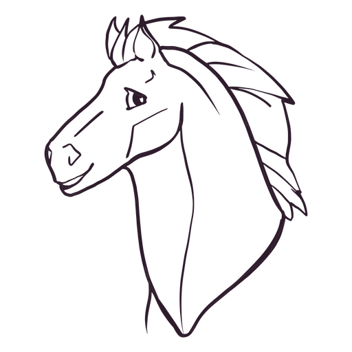 Horse stallion stroke animal PNG Design