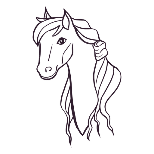 Design PNG E SVG De Cavalo Realista Desenhado à Mão Para Camisetas