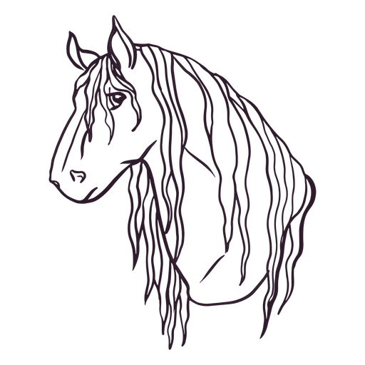 Animal de curso de p?nei de cavalo Desenho PNG