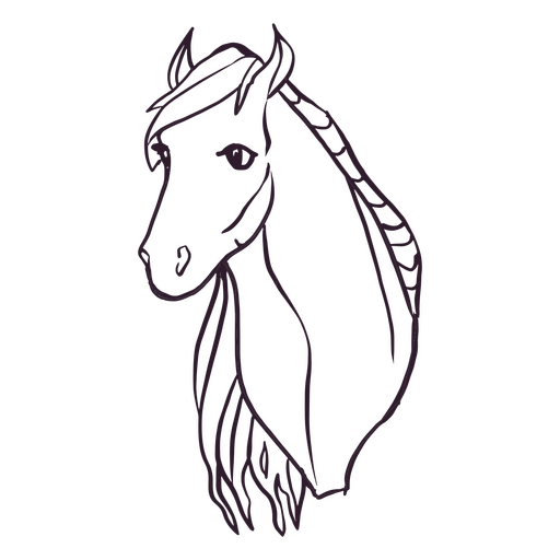 Curso de animal de garanhão de cavalo Desenho PNG