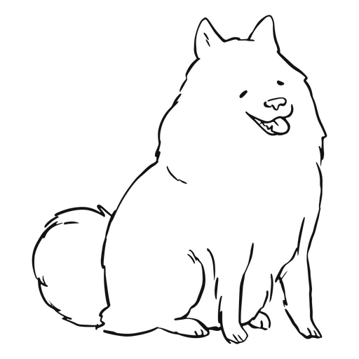 Beautiful dog with a wonderful coat PNG Design