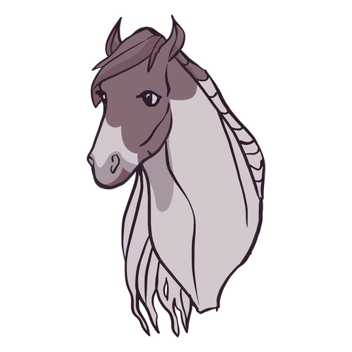 Cabeça de cavalo magnífica Desenho PNG
