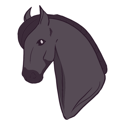 Elegant horse head  PNG Design