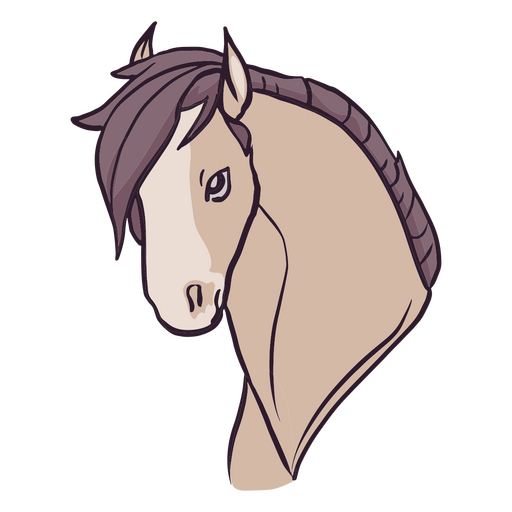 Cabeza de caballo espléndida Diseño PNG