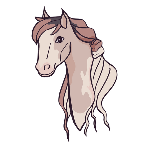 Refined horse head  PNG Design