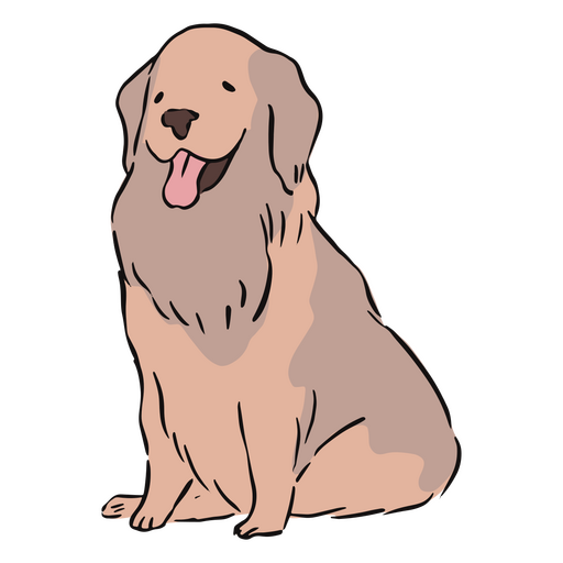 adorável cão sorridente Desenho PNG