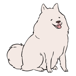 Lovable smiling dog PNG Design
