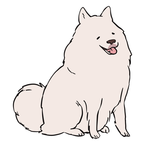 adorável cão sorridente Desenho PNG