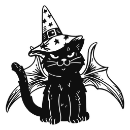 Gato Preto Halloween Desenho, HD Png Download , Transparent Png