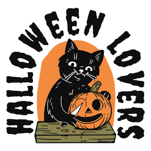 Design für Halloween-Liebhaber PNG-Design