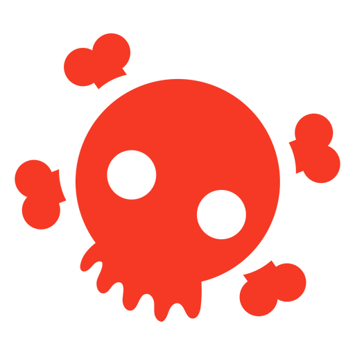 Design mit roten Knochen PNG-Design