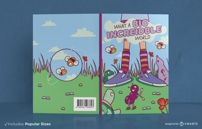 Children and animals book cover design