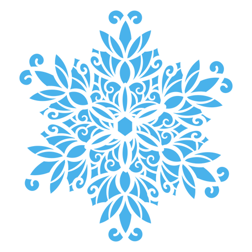 Copos de nieve de encaje festivo Diseño PNG