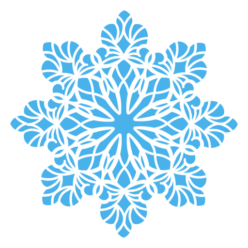 Copos de nieve de encaje navideño Diseño PNG