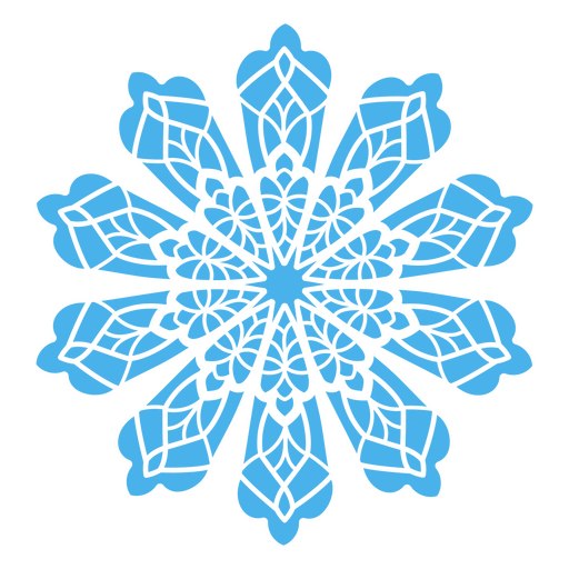 Copos de nieve de encaje alegre Diseño PNG