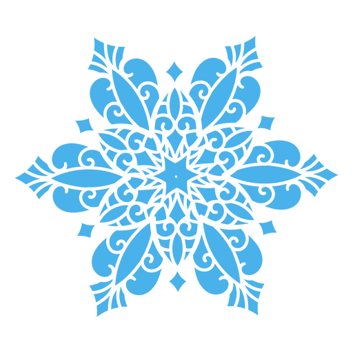 Copos de nieve de encaje invernal Diseño PNG