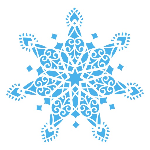Snowy lace snowflakes PNG Design