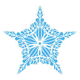 Glänzende Spitzenschneeflocken PNG-Design