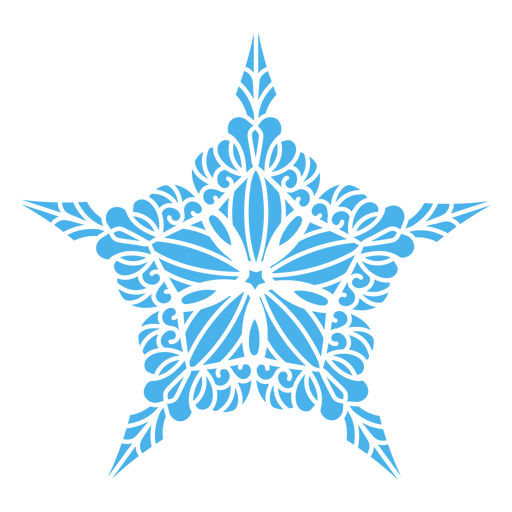 Shining lace snowflakes PNG Design