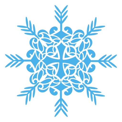 White lace snowflakes PNG Design