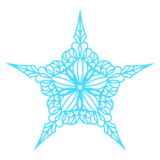 Elegant lace snowflakes PNG Design