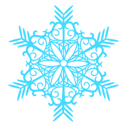 Flauschige Schneeflocken aus Spitze PNG-Design