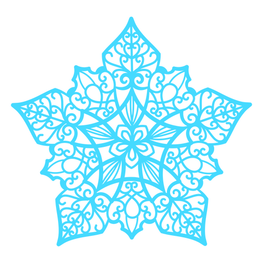 Whimsical lace snowflakes PNG Design