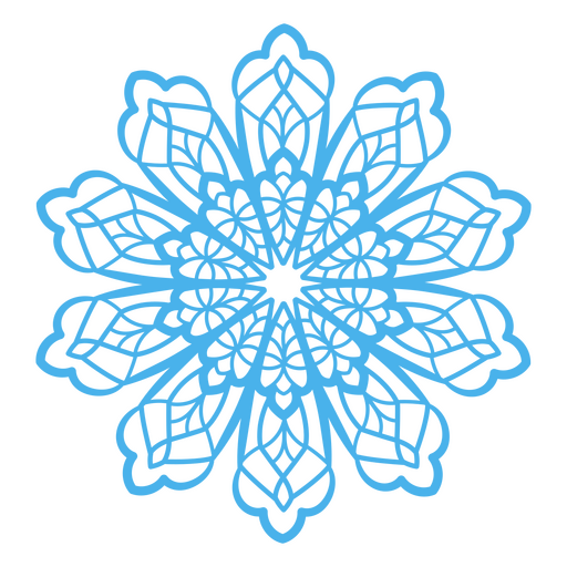 Merry lace snowflakes PNG Design