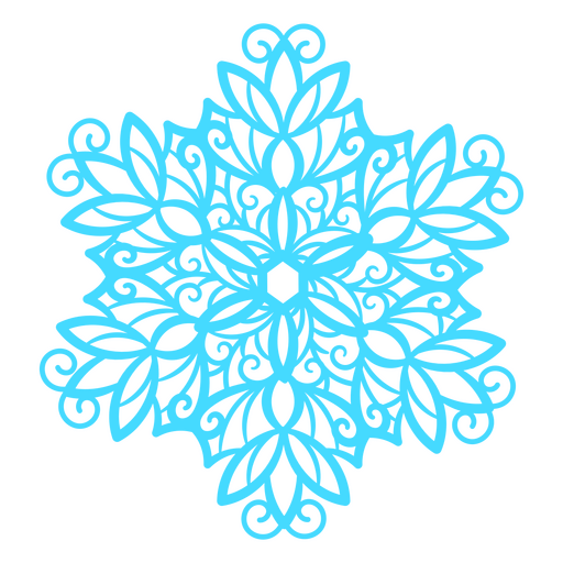 Beautiful lace snowflakes PNG Design