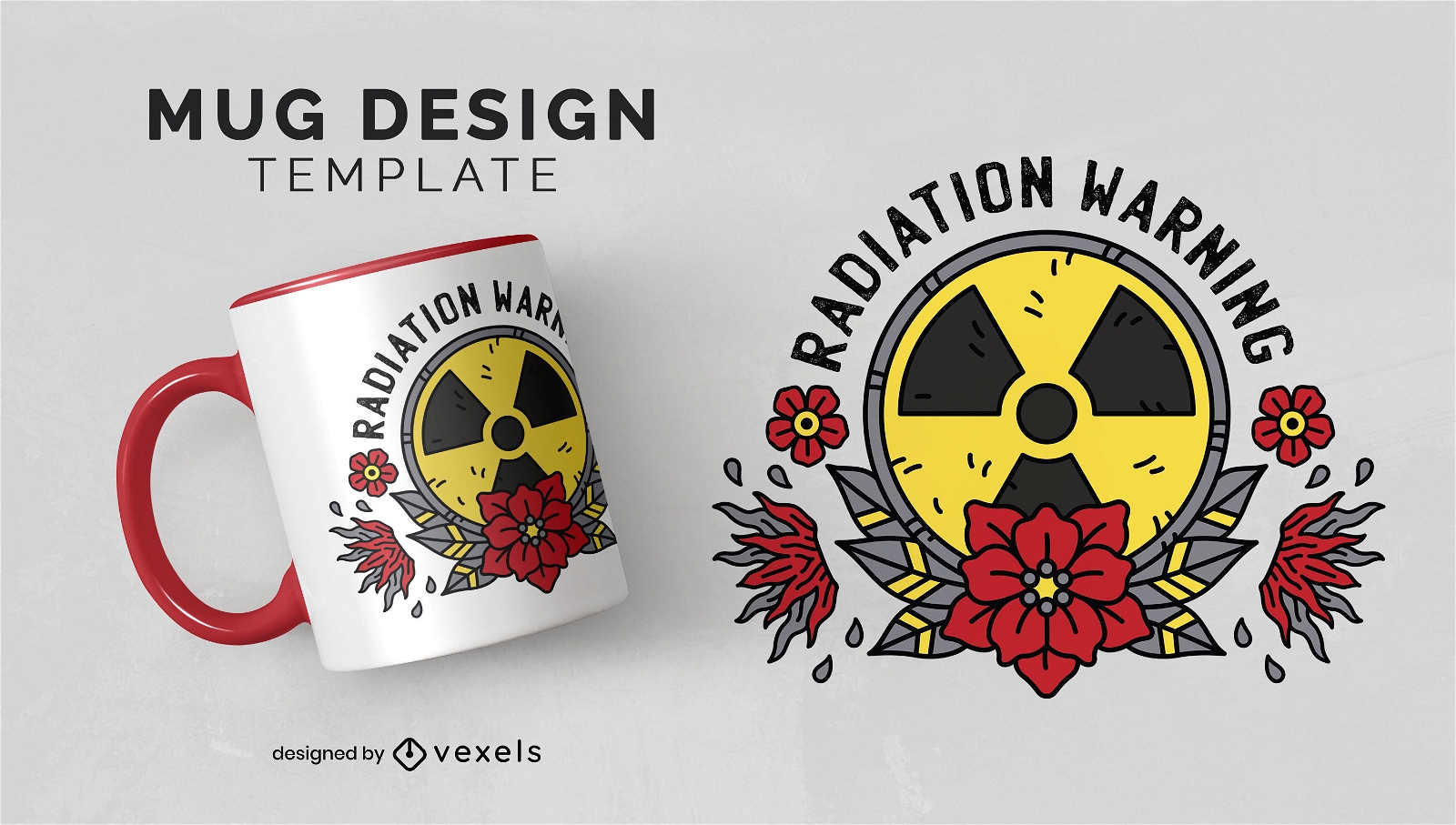 Radiation warning mug design