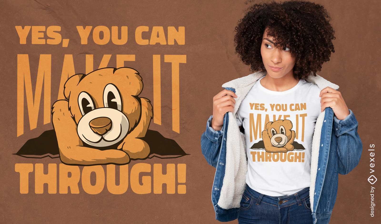 You can make it bear t-shirt design
